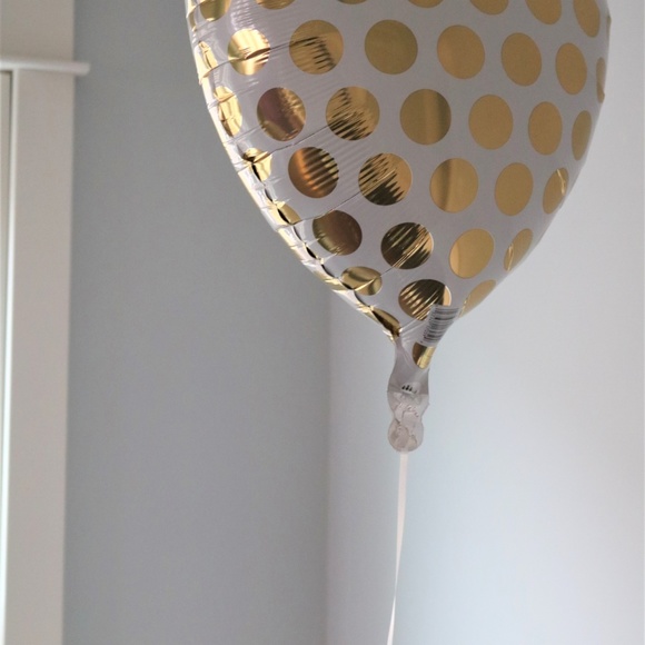 🔴18" Gold Polka Dot Heart CTI Balloons- 6 pcs - Picture 2 of 8
